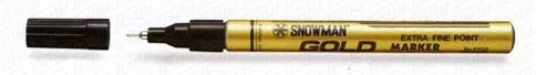 Lakkfilc Snowman Extrafine 0,5 mm - arany