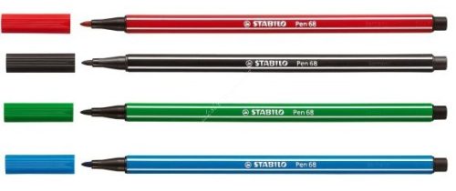Stabilo 68 vastag filctoll 4 különböző színben