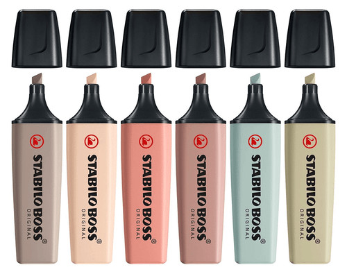 17- Szövegkiemelő Stabilo BOSS Nature colors - 6 színben 