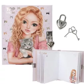 33- TOPModel emlékkönyv lakattal Kitty & Doggy - 413569