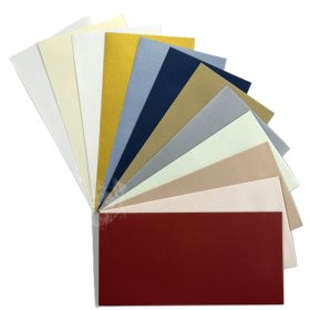 34- Boríték névjegy metál 120 gr (25 db) - 12 szín 