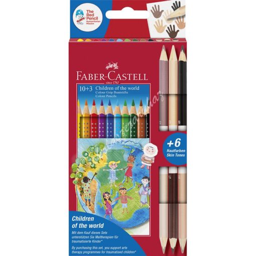 Faber-Castell színes ceruza készlet 10+3 skin
