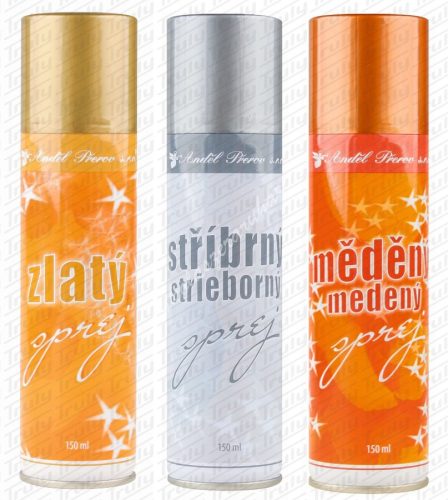 Dekor spray arany, ezüst, bronz