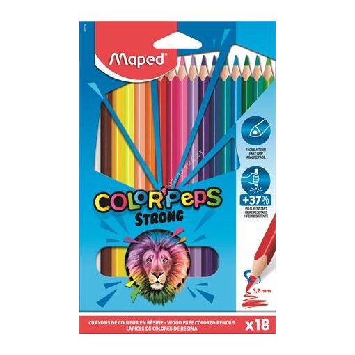 Maped színes ceruza 18 darabos Strong