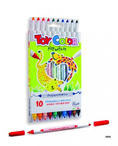 ToyColor Doppiobello kétvégű filctoll készlet (10db) - 0035