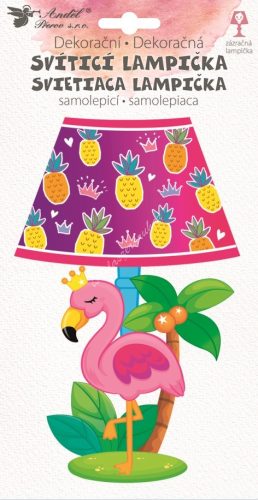 Falimatrica LED lámpával - Flamingó