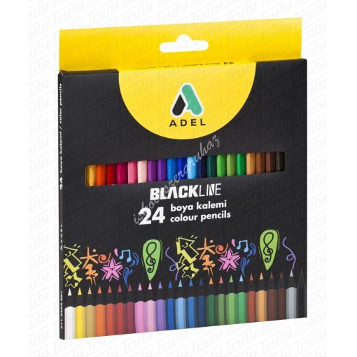 Adel színes ceruza feketefás 24-es 2362