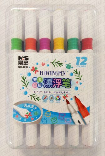 Lebegő kétvégű filctoll készlet (12db) - 8899