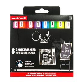 Uni PWE-5M folyékony kréta  8 darabos - Neon