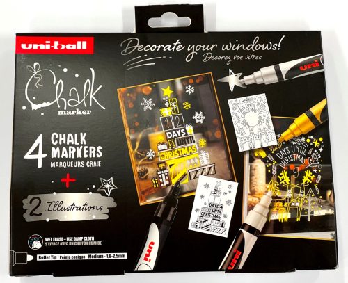 Folyékony kréta Uni PWE-5M 4 darabos karácsonyi - 2 féle 