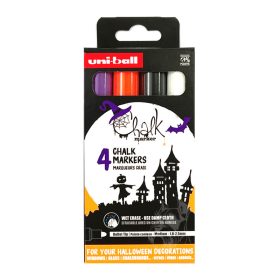 Folyékony kréta Uni vékony PWE-5M 4 darabos Halloween