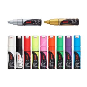 Folyékony kréta Uni Chalk Marker PWE-8K - 11 színben