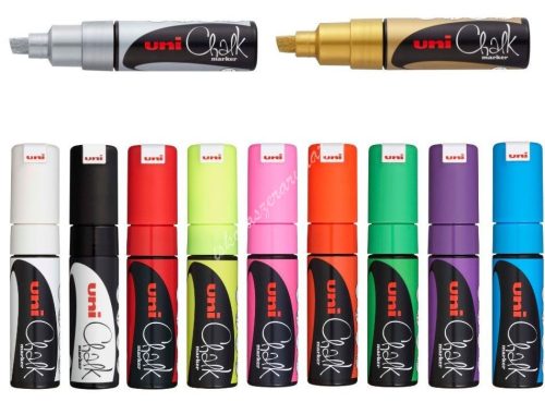 Folyékony kréta Uni Chalk Marker PWE-8K - 11 színben