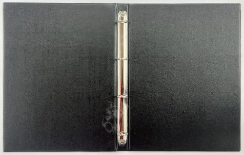 34- Mappa A4 PVC , 4 gyűrűs, 2,5 cm gerinc - fekete