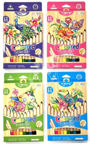 Színes ceruza 12 darabos YaLong Jumbo NATÚR - 231068-12
